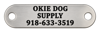 laser engraved stainless steel nameplate