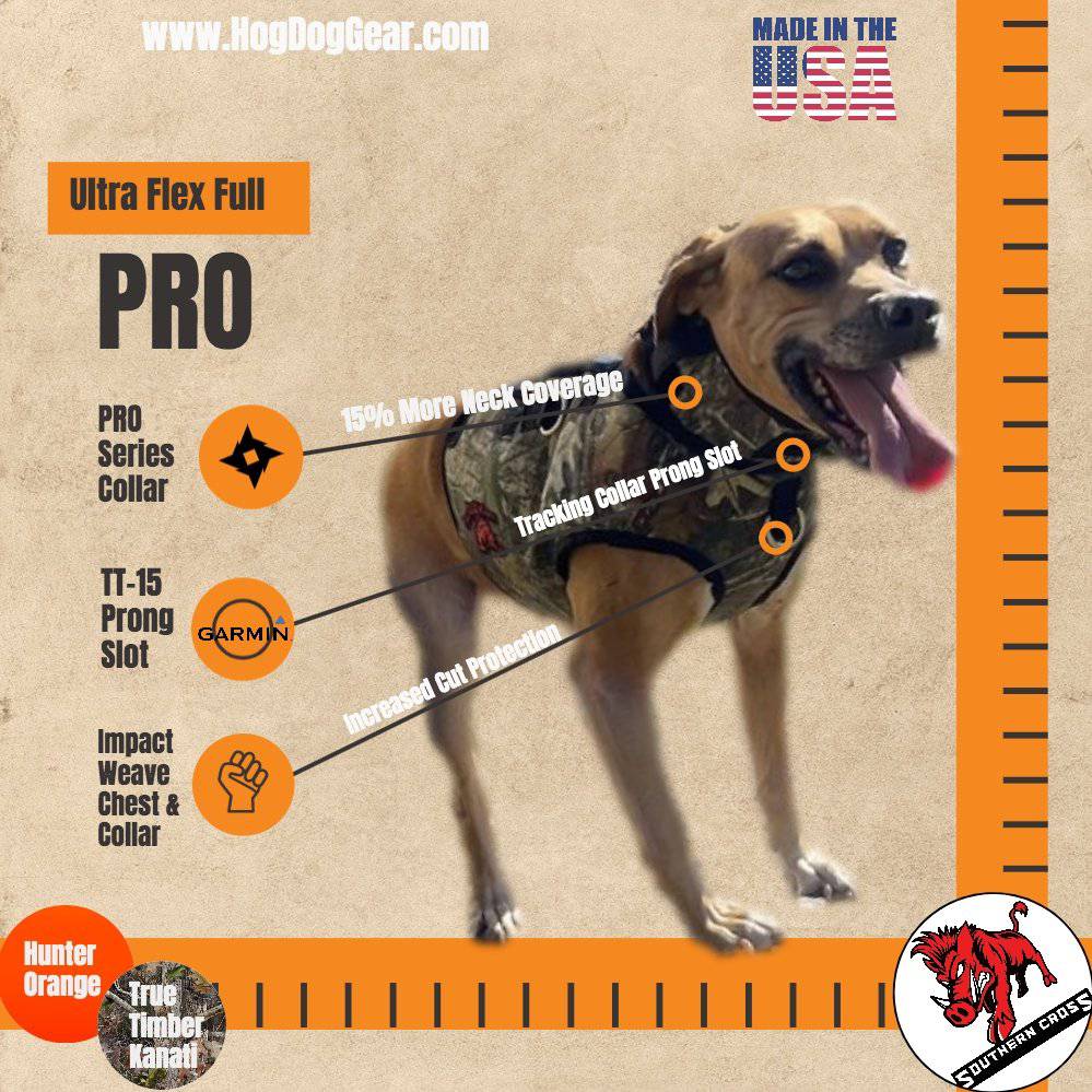 Ultra Flex Full PRO Vest- Attached Collar Light Weight - OKIE DOG SUPPLY