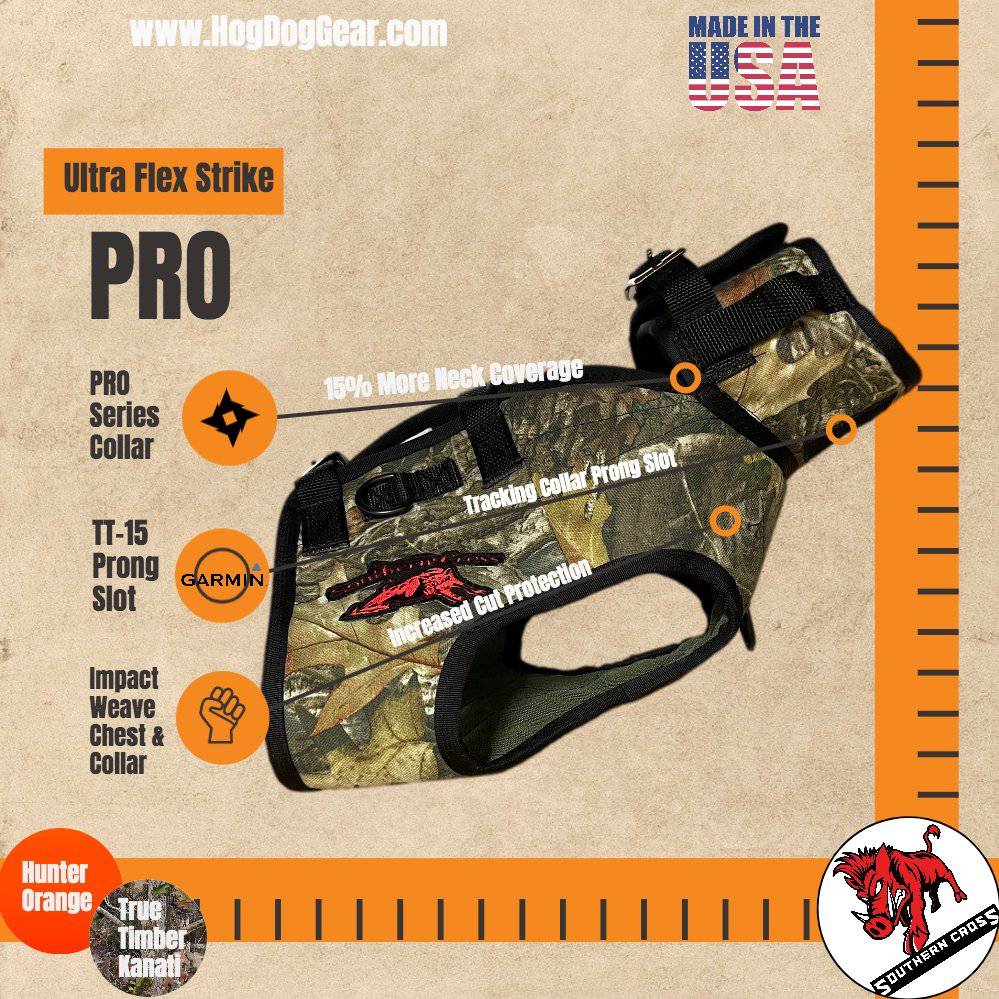 Ultra Flex Strike PRO Vest- Attached Collar Lightweight - OKIE DOG SUPPLY